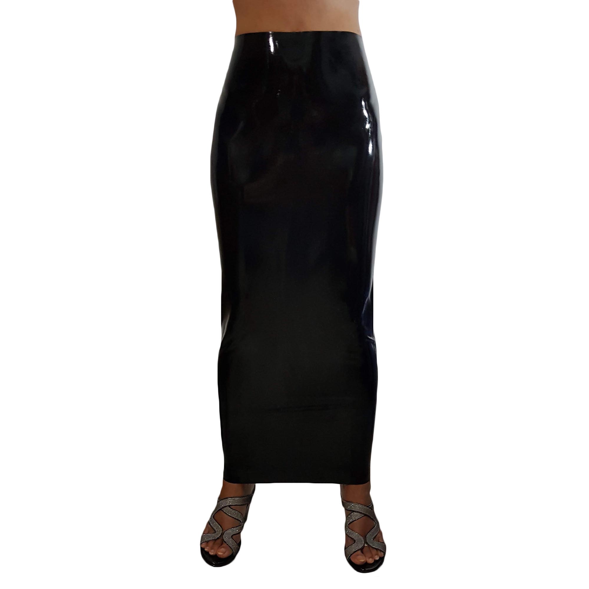 Brand New Black Latex 100 Rubber Long Hobble Skirt HOT (one size) eBay
